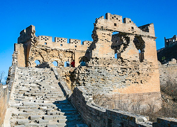 Broken Great Wall at Jinshanling